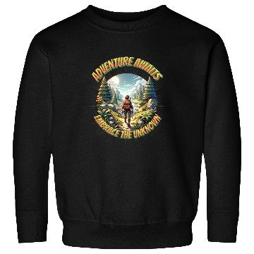 Discover Adventure awaits embrace the unknown Sweatshirts