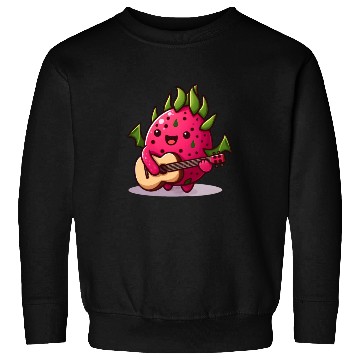 Discover Dragon fruit plays guitar Sweatshirts