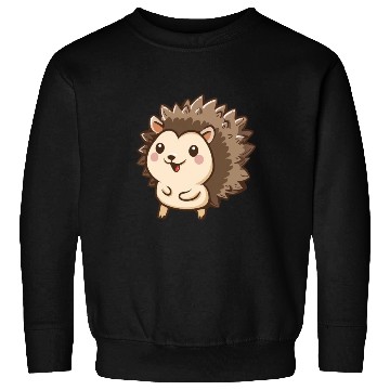 Discover Adorable Smiling Hedgehog Graphic Sweatshirts