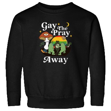 Discover Gay The Pray Away Frog Rainbow LGBT Sweatshirts