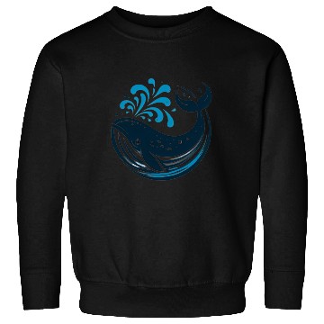 Discover whale in the sea Sweatshirts