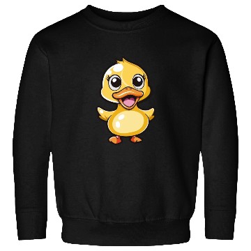 Discover Adorable Duckling Cartoon Character Sweatshirts