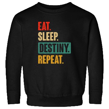 Discover Eat Sleep Destiny Repeat Video Games Gaming Gift Sweatshirts
