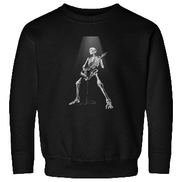 Discover Skeleton Guitar Rock Electric Sweatshirts