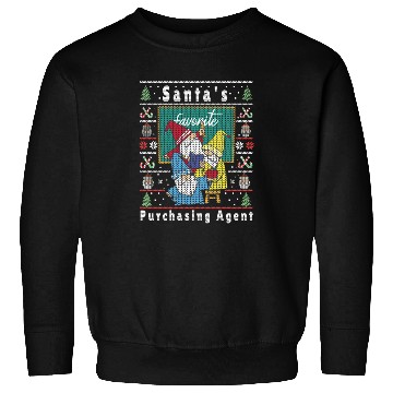 Discover Santas Elfs Ugly Christmas Purchasing-Agent Sweatshirts
