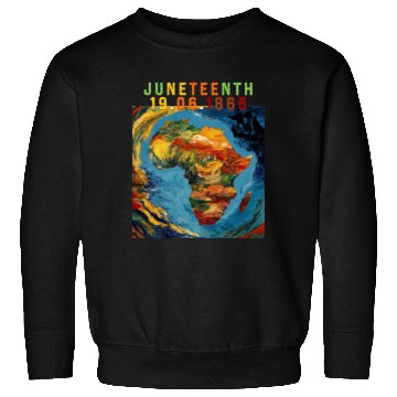 Discover Juneteenth 1865 Africa Map Sweatshirts