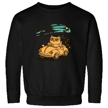 Discover Summer Road Trip Vacation Cat lover Gift Sweatshirts