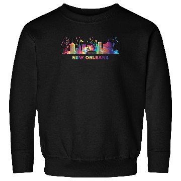 Discover New Orleanian Skyline New Orleans Sweatshirts