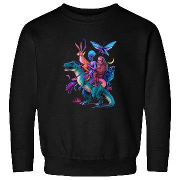 Discover Cryptozoology Cryptid Bigfoot Jackalope Mothman Sweatshirts