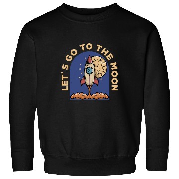 Discover lets go to the moon Classic Sweatshirts