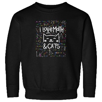 Discover Cat Lover, Math, I Love Math And Cats, Math Lover Sweatshirts