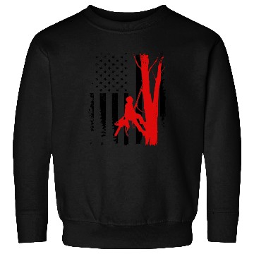 Discover American Flag Arborist For Men Cool Tree Lover Sweatshirts