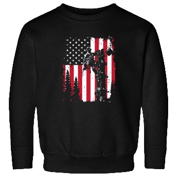 Discover American Flag Arborist For Men Cool Tree Lover Sweatshirts