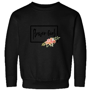 Discover Flower Girl - Wedding Day Bride Cursive Cute Sweatshirts