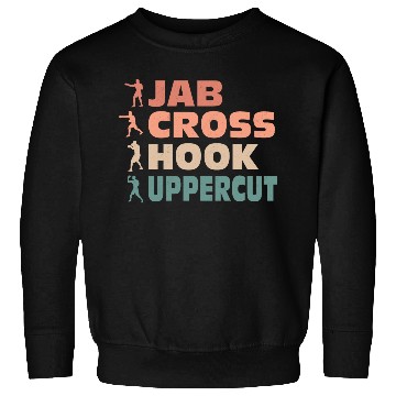 Discover Jab Cross Hook Uppercut Boxer Boxing Sweatshirts
