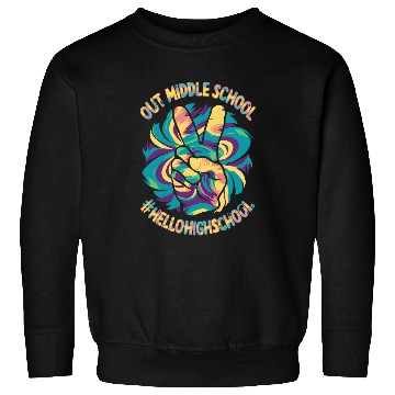 Discover Peace Out Middle Hello High School School Tie Dye Sweatshirts