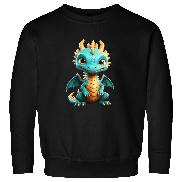 Discover Chibi green dragon Sweatshirts