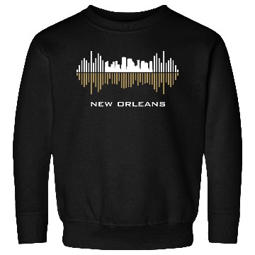 Discover New Orleans City Sound Waves Sweatshirts