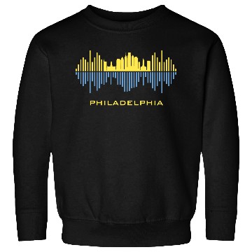 Discover Philadelphia City Sound Waves Sweatshirts