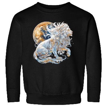 Discover Celestial Lion Images, Mystical Lion, Night sky Sweatshirts