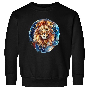 Discover Celestial Lion Images, Mystical Lion, Night sky Sweatshirts