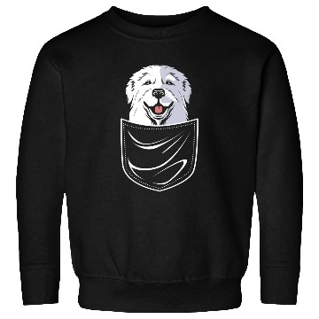 Discover Dog In A Pocket Pet Lover Cute Great Pyrenees Sweatshirts