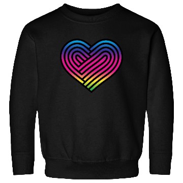 Discover Rainbow Heart Homosexuality LGBT Love Sweatshirts