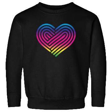 Discover Rainbow Heart Homosexuality LGBT Love Sweatshirts