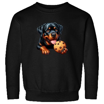 Discover Rottweiler dog T-Rex cookie treat sweet Sweatshirts
