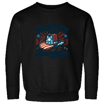 Discover I Identify as an American Proud US American Cowboy Sweatshirts