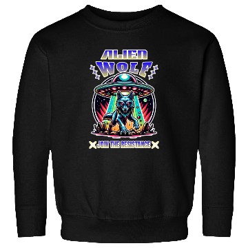 Discover Alien Wolf, join the resistance Sweatshirts