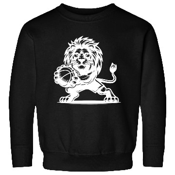 Discover Wild Basketball Lion With Basketball Sweatshirts