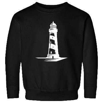 Discover Old Lonely Striped Coastal Lighthouse Sweatshirts