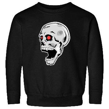 Discover the silver skull looks up Sweatshirts