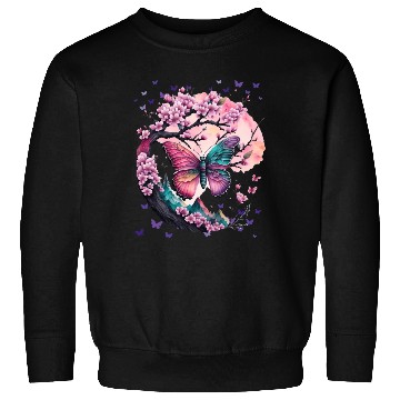 Discover Cherry Blossoms, Butterflies & Mountains - Zen Sweatshirts