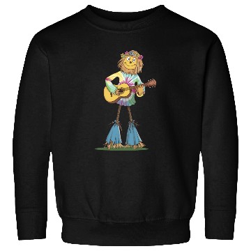 Discover Hippie Scarecrow Playing Guitar Sweatshirts