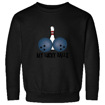 Discover Bowling My Lucky Balls Sweatshirts