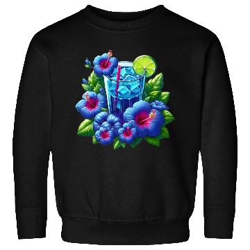 Discover Blue hibiscus tea Sweatshirts