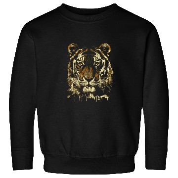 Discover Tiger - Distressed / Grunge / Blacktee Sweatshirts