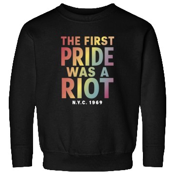 Discover The First Pride Was A Riot LGBT Gay Ally Rainbow Sweatshirts