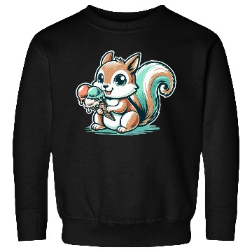 Discover Cute cartoon squirrel with ice cream Sweatshirts
