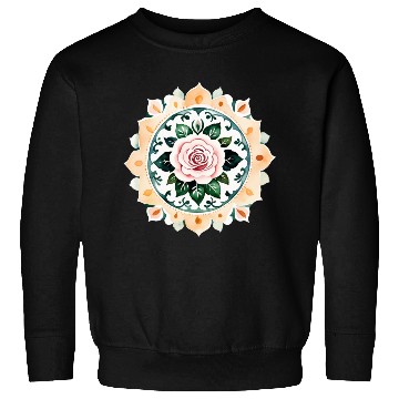 Discover Zen Watercolor Rose Mandala Sweatshirts