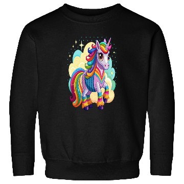 Discover Crochet Rainbow Unicorn Sweatshirts