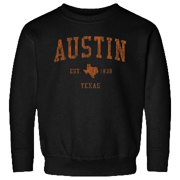 Discover Austin Vintage Athletic Sports Design Sweatshirts