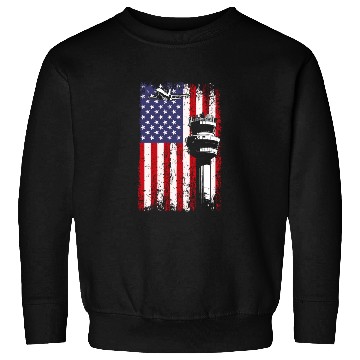 Discover American Flag US, air traffic controller Sweatshirts