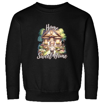 Discover Home Sweet Home House Cabinand Person Waving 1 Sweatshirts