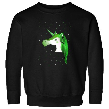 Discover green unicorn with stars Sweatshirts