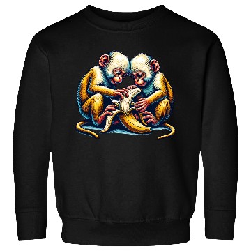 Discover Monkey with banana, monkey with a banana Sweatshirts