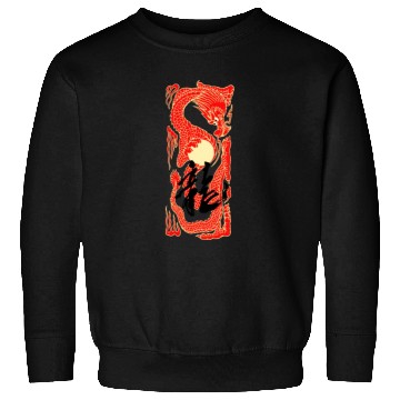 Discover Japanese Dragon Sunset Tattoo Sweatshirts