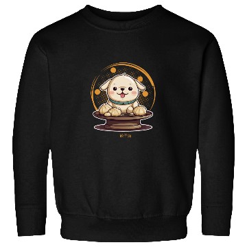Discover Dog serving dumpling Sweatshirts